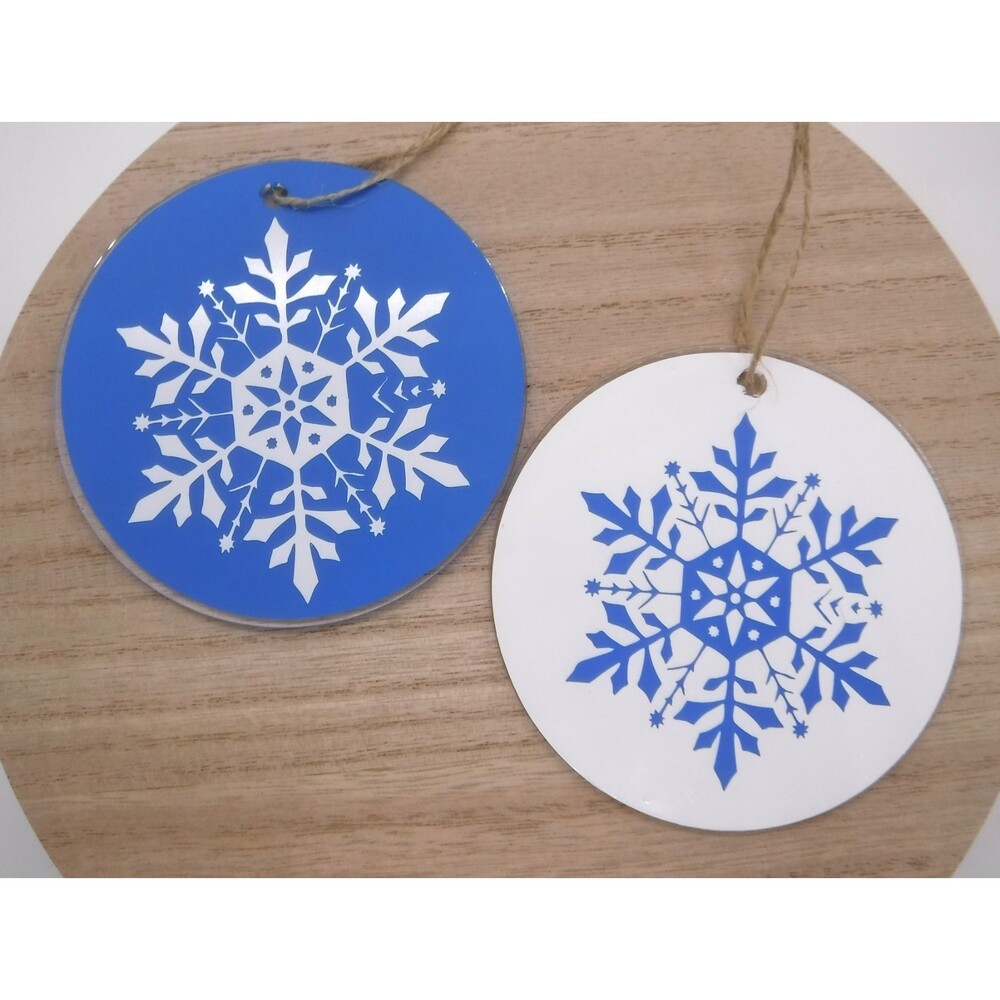 Ornament Acrylic w/ Vinyl Decals